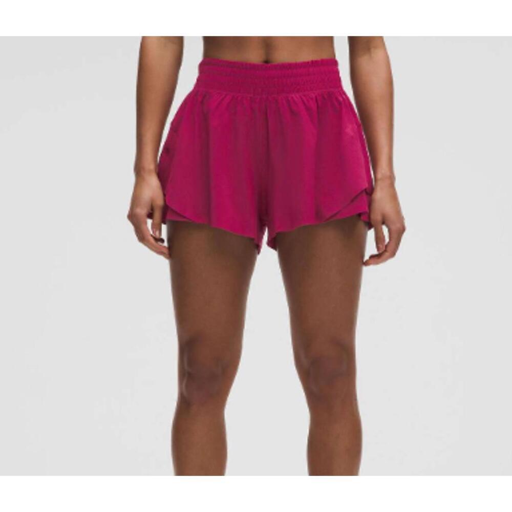 NWT Lululemon Shake It Out High-Rise Running Short 2.5" Sz XXS Magenta Smoke
